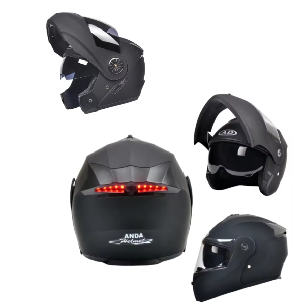 casque de moto avec 1200 Mah