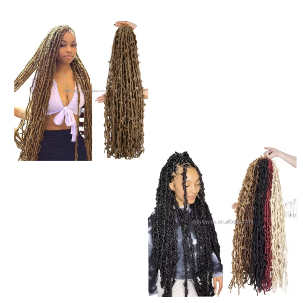 Synthétique Crochet Cheveux faux locs